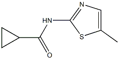 N-(5-methyl-1,3-thiazol-2-yl)cyclopropanecarboxamide Struktur