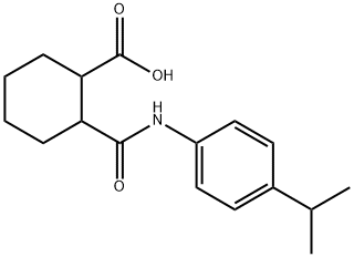 2-[(4-isopropylanilino)carbonyl]cyclohexanecarboxylic acid Struktur