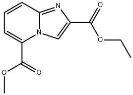 Imidazo[1,2-a]pyridine-2,5-dicarboxylic acid 2-ethyl ester 5-methyl ester Struktur