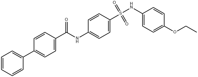 N-(4-{[(4-ethoxyphenyl)amino]sulfonyl}phenyl)-4-biphenylcarboxamide Struktur