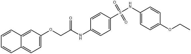 N-(4-{[(4-ethoxyphenyl)amino]sulfonyl}phenyl)-2-(2-naphthyloxy)acetamide Struktur