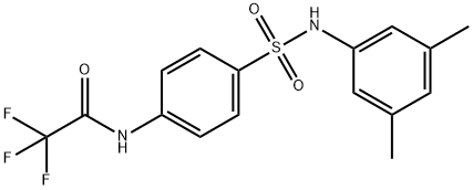 N-(4-{[(3,5-dimethylphenyl)amino]sulfonyl}phenyl)-2,2,2-trifluoroacetamide Struktur