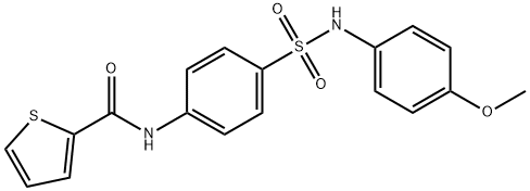 N-(4-{[(4-methoxyphenyl)amino]sulfonyl}phenyl)-2-thiophenecarboxamide Struktur