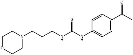 1-(4-acetylphenyl)-3-[3-(morpholin-4-yl)propyl]thiourea Struktur