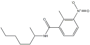 N-heptan-2-yl-2-methyl-3-nitrobenzamide Struktur