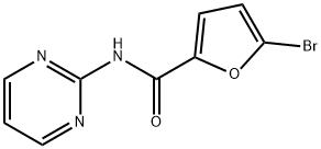 5-bromo-N-pyrimidin-2-ylfuran-2-carboxamide Struktur