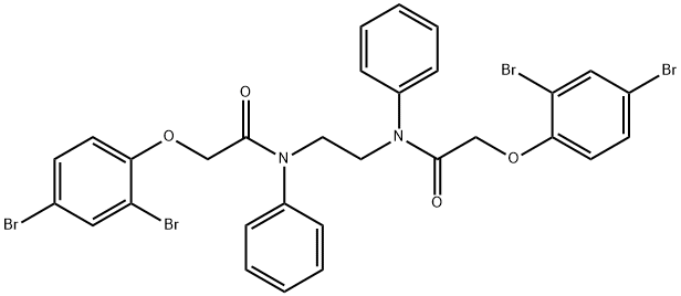 N,N'-1,2-ethanediylbis[2-(2,4-dibromophenoxy)-N-phenylacetamide] Struktur