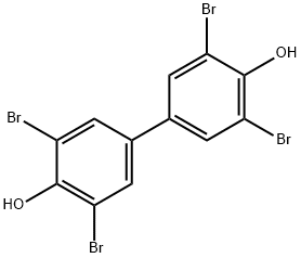 3,3',5,5'-tetrabromo-[1,1'-biphenyl]-4,4'-diol Struktur