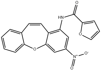 N-(2-nitrobenzo[b][1]benzoxepin-4-yl)furan-2-carboxamide Struktur