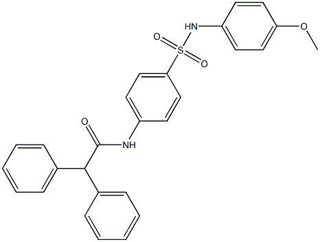 N-(4-{[(4-methoxyphenyl)amino]sulfonyl}phenyl)-2,2-diphenylacetamide Struktur