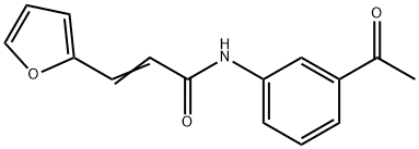 (2E)-N-(3-acetylphenyl)-3-(furan-2-yl)prop-2-enamide Struktur