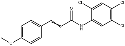 3-(4-methoxyphenyl)-N-(2,4,5-trichlorophenyl)acrylamide Struktur