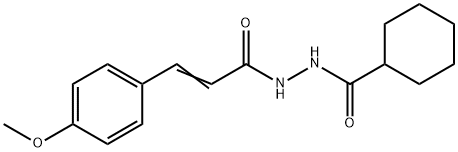 N'-[3-(4-methoxyphenyl)acryloyl]cyclohexanecarbohydrazide Struktur