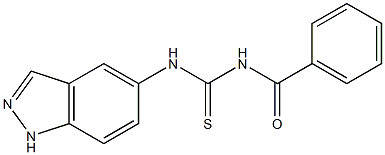 N-(1H-indazol-5-ylcarbamothioyl)benzamide Struktur