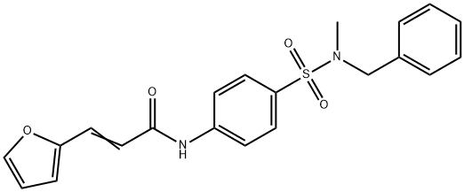 N-(4-{[benzyl(methyl)amino]sulfonyl}phenyl)-3-(2-furyl)acrylamide Struktur