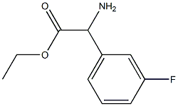 ETHYL2-AMINO-2-(3-FLUOROPHENYL)ACETATE Struktur