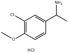 1-(3-CHLORO-4-METHOXYPHENYL)ETHAN-1-AMINE HYDROCHLORIDE Struktur