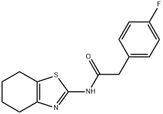 2-(4-fluorophenyl)-N-(4,5,6,7-tetrahydro-1,3-benzothiazol-2-yl)acetamide Struktur