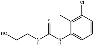 1-(3-chloro-2-methylphenyl)-3-(2-hydroxyethyl)thiourea Struktur