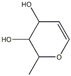 2-methyl-3,4-dihydro-2H-pyran-3,4-diol Struktur