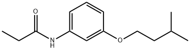 N-[3-(3-methylbutoxy)phenyl]propanamide Struktur