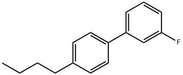 4'-Butyl-3-fluorobiphenyl Struktur