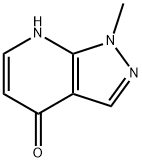 1-methyl-1,7-dihydro-4H-pyrazolo[3,4-b]pyridin-4-one Struktur