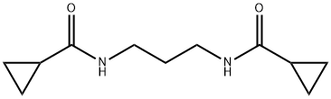 N-[3-(cyclopropanecarbonylamino)propyl]cyclopropanecarboxamide Struktur