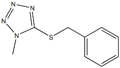 5-benzylsulfanyl-1-methyltetrazole Struktur