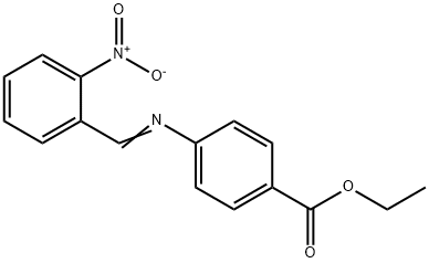 Benzoic acid, 4-[[(2-nitrophenyl)methylene]amino]-, ethyl ester Struktur