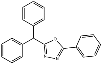 2-(diphenylmethyl)-5-phenyl-1,3,4-oxadiazole Struktur