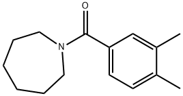 azepan-1-yl-(3,4-dimethylphenyl)methanone Struktur