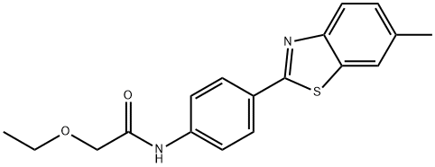 2-ethoxy-N-[4-(6-methyl-1,3-benzothiazol-2-yl)phenyl]acetamide Struktur