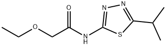 2-ethoxy-N-[5-(propan-2-yl)-1,3,4-thiadiazol-2-yl]acetamide Struktur