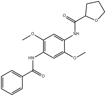 N-(4-benzamido-2,5-dimethoxyphenyl)oxolane-2-carboxamide Struktur