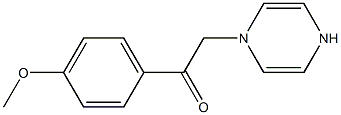 1-(4-methoxyphenyl)-2-(4H-pyrazin-1-yl)ethanone Structure