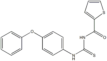 N-{[(4-phenoxyphenyl)amino]carbonothioyl}-2-thiophenecarboxamide Struktur