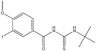 N-[(tert-butylamino)carbonothioyl]-3-iodo-4-methoxybenzamide Struktur