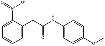 N-(4-methoxyphenyl)-2-(2-nitrophenyl)acetamide Struktur