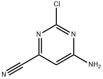 6-Amino-2-chloropyrimidine-4-carbonitrile Struktur