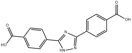 Benzoic acid, 4,4'-(1H-1,2,4-triazole-3,5-diyl)bis- Struktur