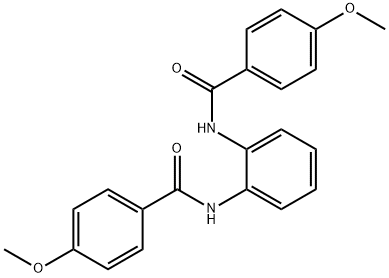 Benzamide, N,N'-1,2-phenylenebis[4-methoxy- Struktur