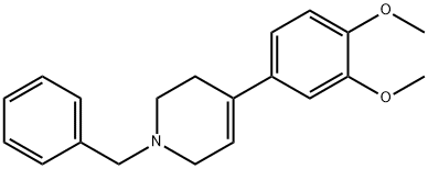 Pyridine, 4-(3,4-dimethoxyphenyl)-1,2,3,6-tetrahydro-1-(phenylmethyl)- Struktur