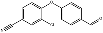 4-(4-formylphenoxy)-3-chlorobenzonitrile Struktur