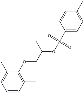 2-Propanol, 1-(2,6-dimethylphenoxy)-, 4-methylbenzenesulfonate Struktur