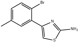 4-(2-bromo-5-methylphenyl)-1,3-thiazol-2-amine Struktur