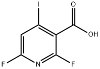 2,6-difluoro-4-iodonicotinic acid Struktur