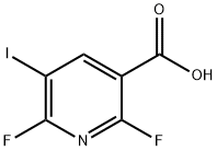 2,6-Difluoro-5-iodo-nicotinic acid Struktur