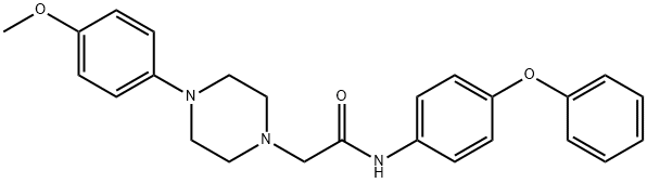 2-[4-(4-methoxyphenyl)piperazin-1-yl]-N-(4-phenoxyphenyl)acetamide Struktur