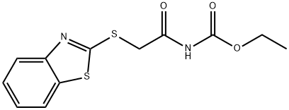 ethyl [(1,3-benzothiazol-2-ylsulfanyl)acetyl]carbamate Struktur